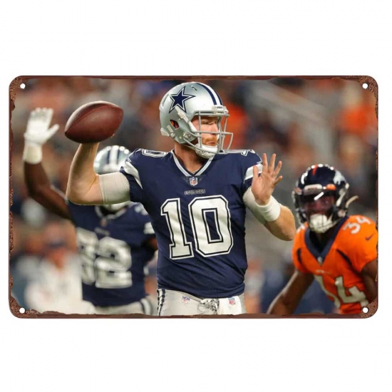 Dallas Cowboys Aluminum Sign 12x8 Inch Cooper Rush 001 Dallas Cowboys Aluminum Sign 12x8 Inch Cooper Rush 001