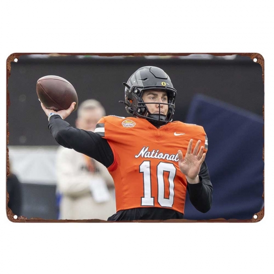 Denver Broncos Aluminum Sign 12x8 Inch Bo Nix 002 Denver Broncos Aluminum Sign 12x8 Inch Bo Nix 002
