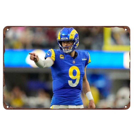 Los Angeles Rams Aluminum Sign 12x8 Inch Matthew Stafford 001 Los Angeles Rams Aluminum Sign 12x8 Inch Matthew Stafford 001