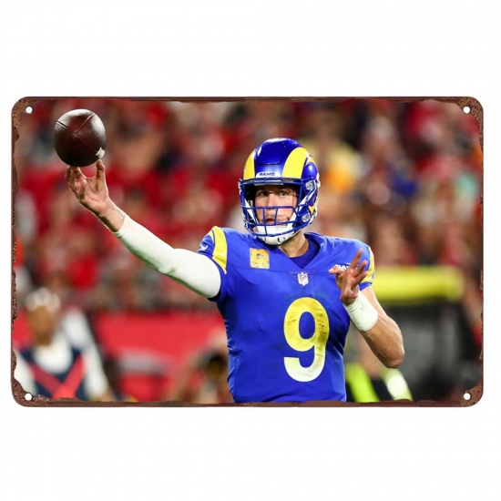 Los Angeles Rams Aluminum Sign 12x8 Inch Matthew Stafford 004 Los Angeles Rams Aluminum Sign 12x8 Inch Matthew Stafford 004