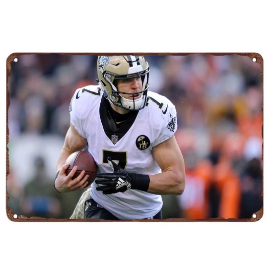 New Orleans Saints Aluminum Sign 12x8 Inch Taysom Hill 002 New Orleans Saints Aluminum Sign 12x8 Inch Taysom Hill 002