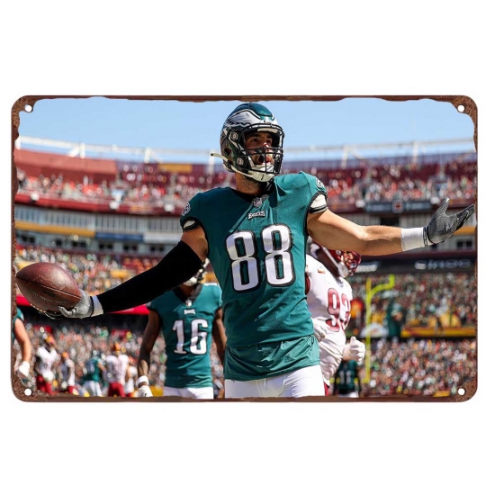 Philadelphia Eagles Aluminum Sign 12x8 Inch Dallas Goedert 004 Philadelphia Eagles Aluminum Sign 12x8 Inch Dallas Goedert 004