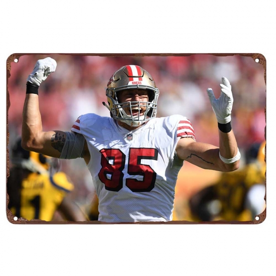 San Francisco 49ers Aluminum Sign George Kittle 001 San Francisco 49ers Aluminum Sign George Kittle 001
