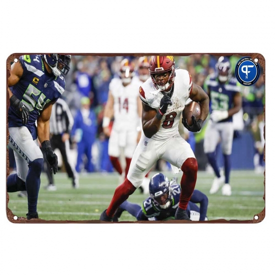 Washington Commanders Aluminum Sign 12x8 Inch Brian Robinson Jr. 001 Washington Commanders Aluminum Sign 12x8 Inch Brian Robinson Jr. 001
