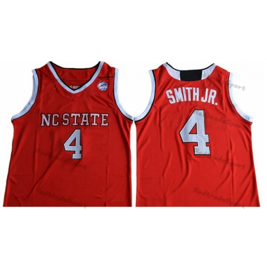 North Carolina State #4 Dennis Smith Jr. Red jersey North Carolina State #4 Dennis Smith Jr. Red jersey