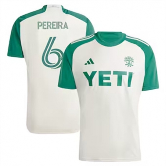 Men Austin FC Daniel Pereira 2024 25 Away Replica Cream White Men Austin FC Daniel Pereira 2024 25 Away Replica Cream White