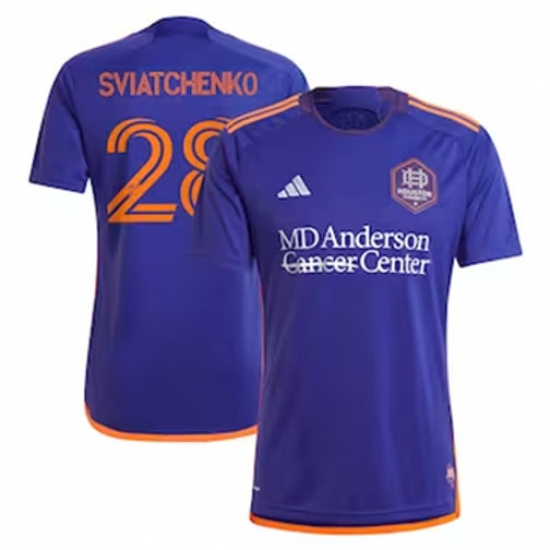 Men Houston Dynamo Erik Sviatchenko 2024 25 Away Replica Purple Men Houston Dynamo Erik Sviatchenko 2024 25 Away Replica Purple