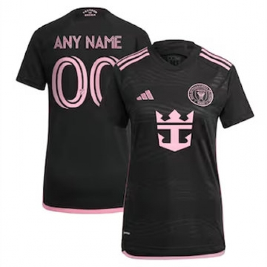 Women Inter Miami CF Custom 2024 25 Away Replica Black Women Inter Miami CF Custom 2024 25 Away Replica Black